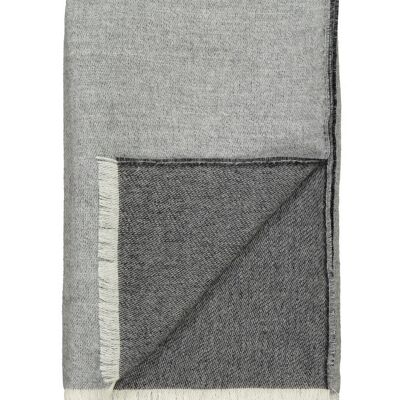 Venice throw (white/grey)