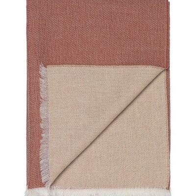 Plaid Venice (bianco/rosso ruggine)