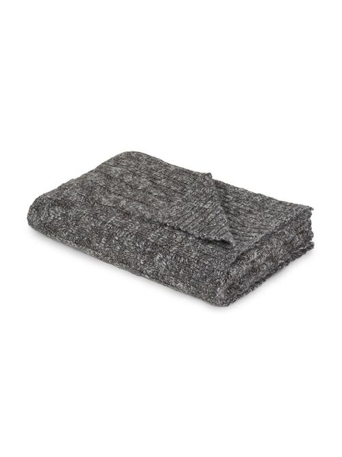 Cable throw (grey/black)