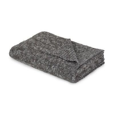 Cable throw (grey/black)