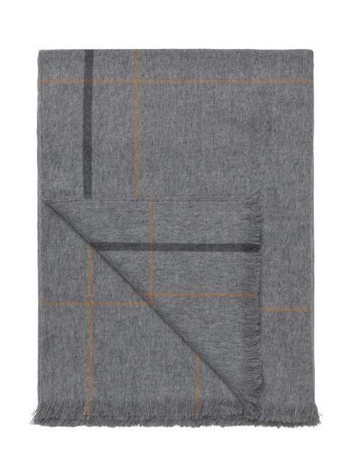 Square throw (light grey)