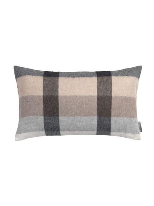 Intersection cushion (camel/white/grey)