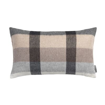 Coussin intersection (camel/blanc/gris)