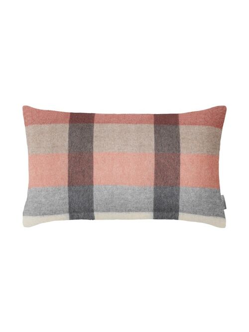Intersection cushion (rusty red/white/grey)