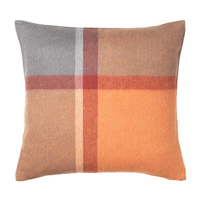 Manhattan cushion(terracot/red mag)50x50