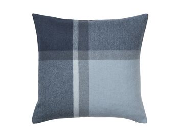 Coussin Manhattan(bleu foncé/asphalte)50x50