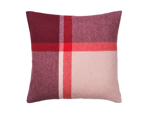 Manhattan cushion(bordeaux/red)50x50