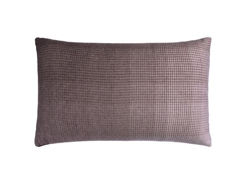 Horizon cushion (plum/cognac) 40x60