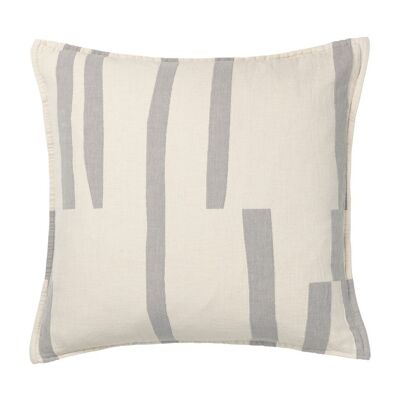 Lyme Grass cushion (grey) organic cotton