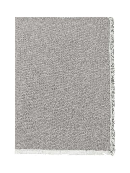 Thyme throw (grey) organic cotton