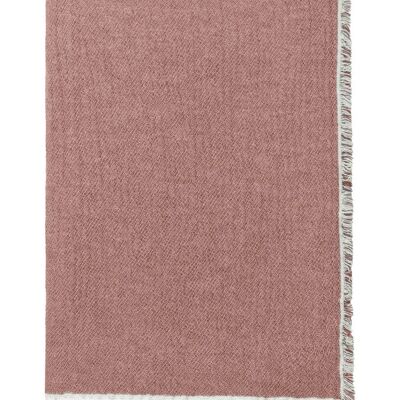 Thyme throw (rusty red) organic cotton