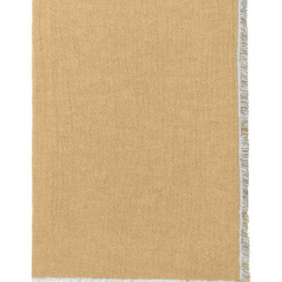 Thyme throw (yellow) organic cotton