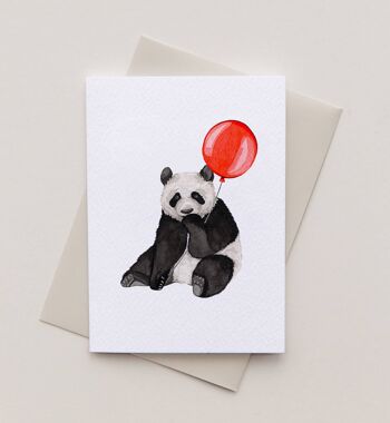 Carte de voeux Party Panda 1