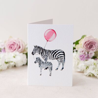 Baby-Zebra-Grußkarte