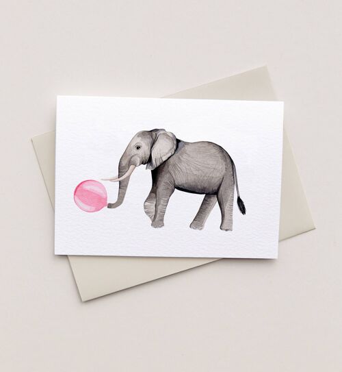 Elephant Greetings Card