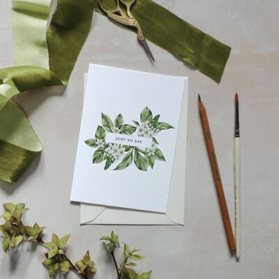 Delicate Floral Greetings Card