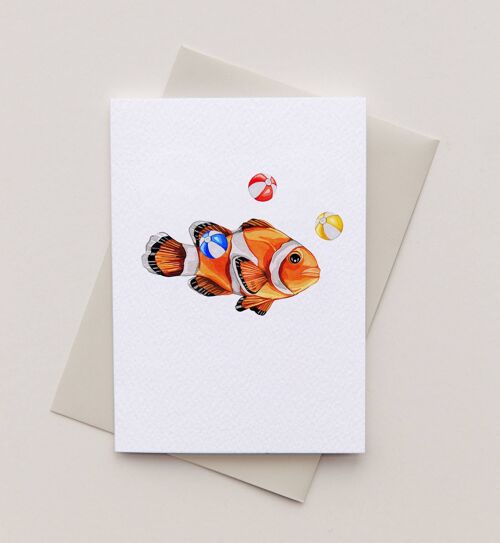 Clown Fish Greetings Card