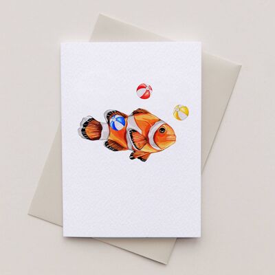 Clown Fish Greetings Card