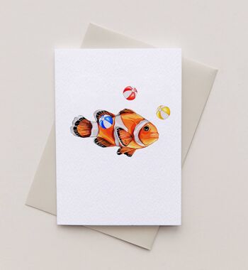 Carte de voeux poisson clown 1