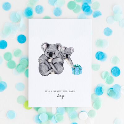 Baby Boy Greetings Card