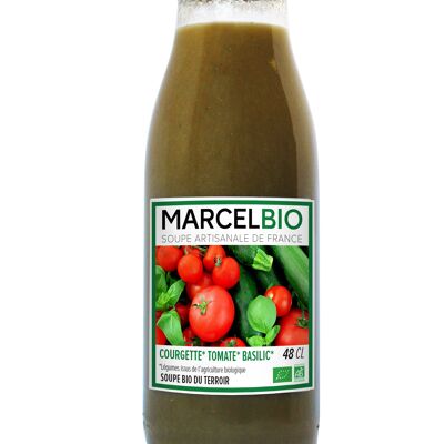 Soupe de Courgette Tomate & Basilic Bio 48cl