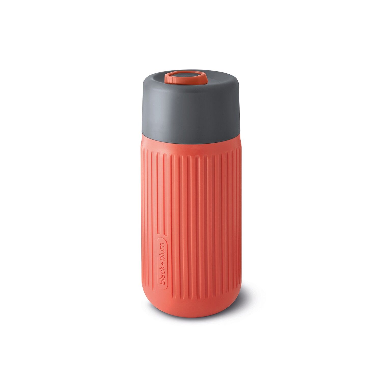 Glass to-go mug, coral, 340 ml