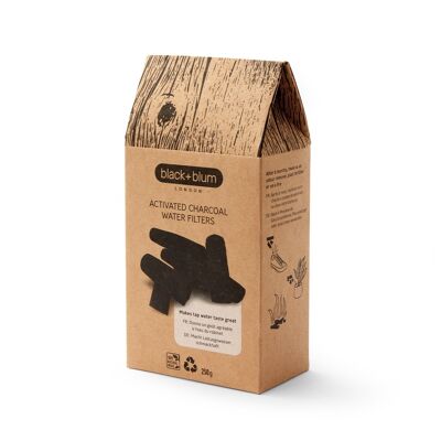 Activated charcoal filter in pieces in a gift box, 250 G