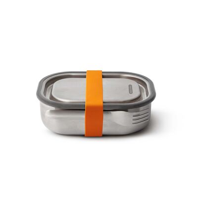 Stainless steel lunch box small, orange, 600 ml
