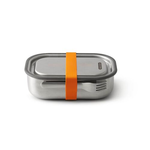 Edelstahl Lunch Box, groß, Orange, 1000 ml
