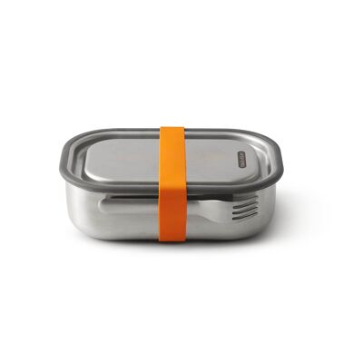 Lunch box in acciaio inox, grande, arancione, 1000 ml