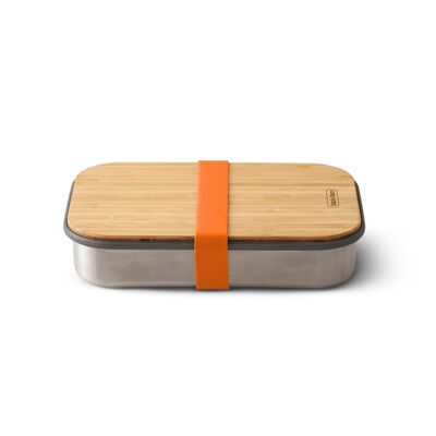 Stainless steel sandwich box, small, orange, 900 ml