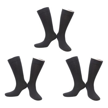 Chaussettes sans Compression Adaptées aux Diabétiques Coton Peigné (3 paires) 5