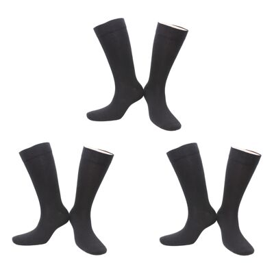 Non-Compression Socks Adapted to Diabetics in combed cotton (3 pairs)