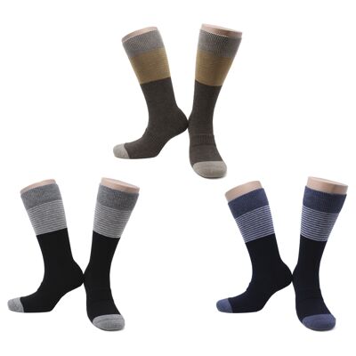 Chaussettes Total Confort en Coton Peigné (3 paires)