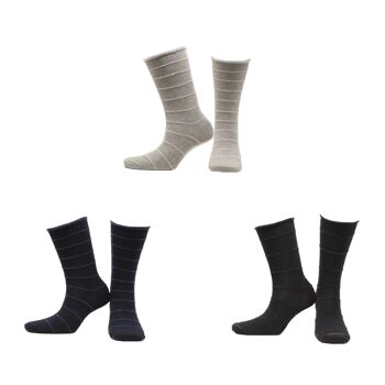 Chaussettes Cosy en Coton Peigné (3 paires) 2