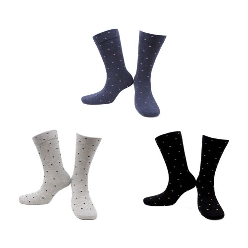 Chaussettes sans Compression Adaptées aux Diabétiques (3 paires)