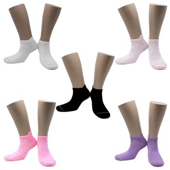 Socquettes Bambou Femme Sans Couture (5 paires)