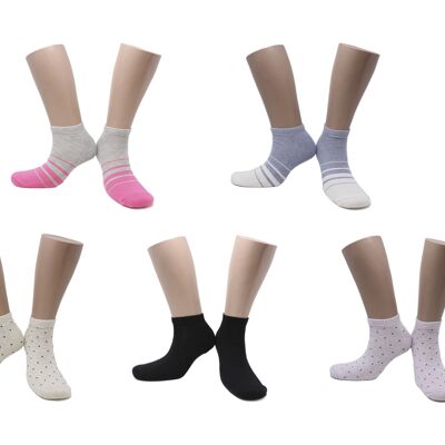 Lady combed cotton socks (5 pairs)