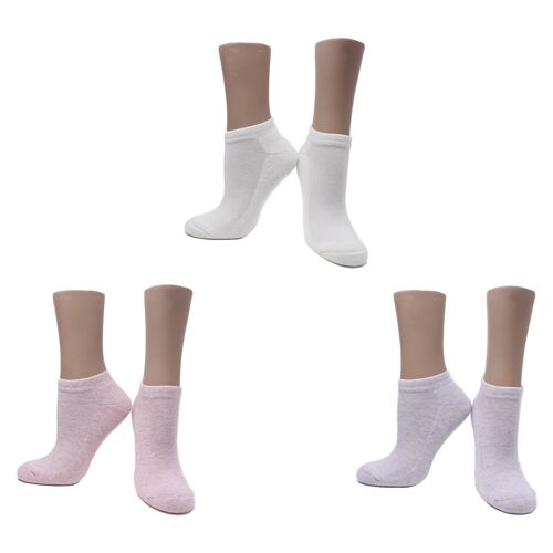 Socquettes Pastel en Coton Peigné (3 paires)