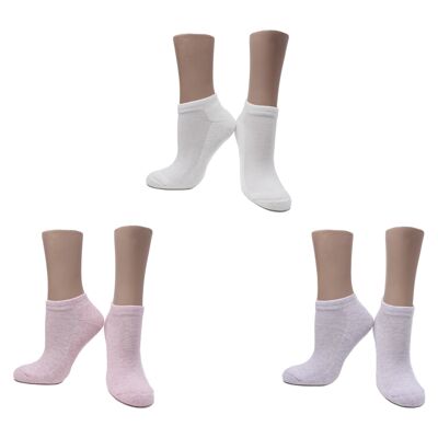 Pastel combed cotton socks (3 pairs)