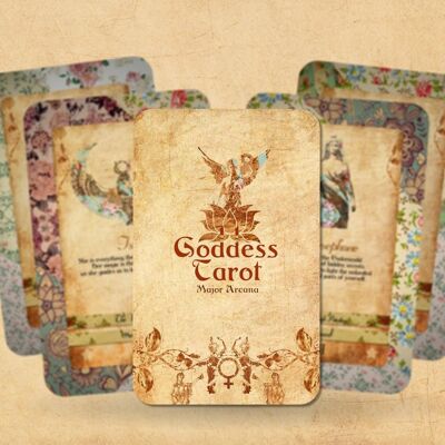 Tarot Deck - Cartes de pouvoir de la déesse - Arcanes majeurs