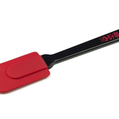 Spatula with Kurbits print, head red/black shaft