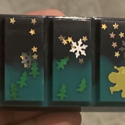 Christmas  glowing stars wax melt snap bar