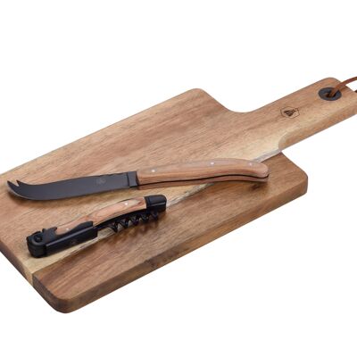 Black Edition Cheese Board and Bottle Opener