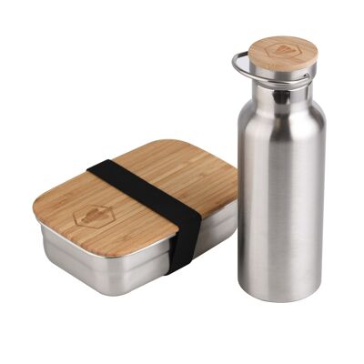 Box lunch box and isothermal bottle