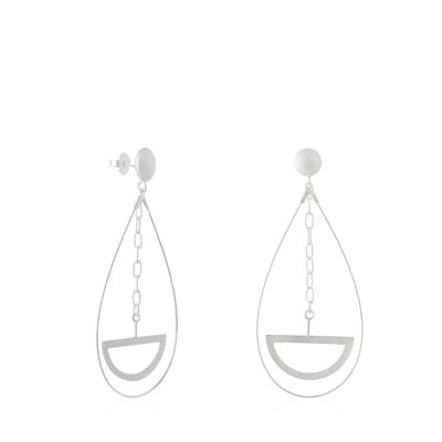Justice silver hoop earrings