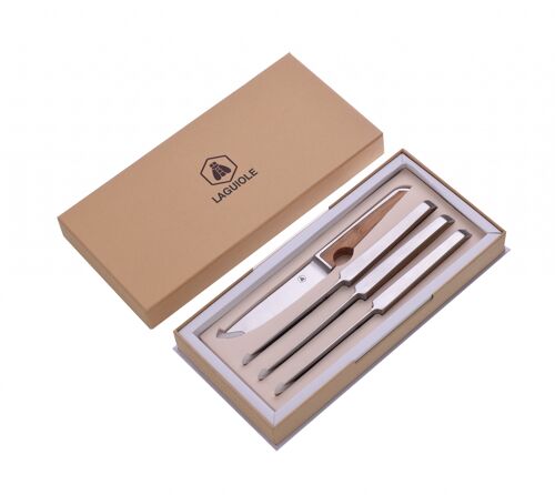 Coffret de 4 couteaux à steack manche bambou