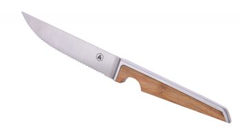 Coffret de 4 couteaux à steack manche bambou 2