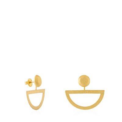 Rocker gold earrings