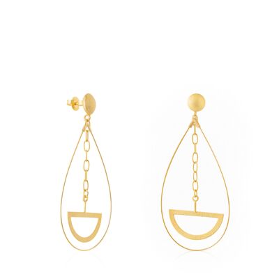 Justice gold hoop earrings